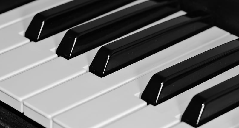 Piano music keys